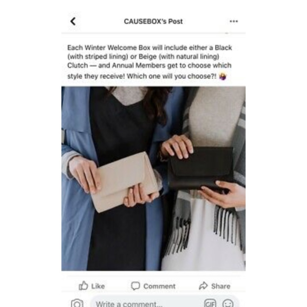 New October Jaipur Vegan Leather Envelope Clutch